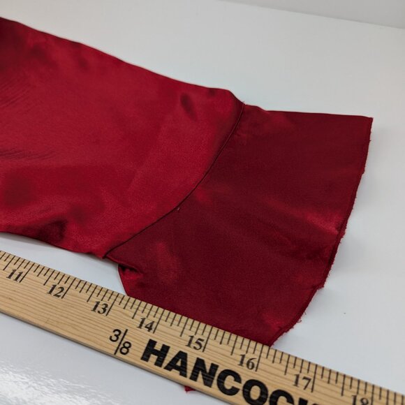 denim 24/7 Women Plus Size Red Blouse Tunic Ruffle Front Bell Sleeve Size 32W - Picture 9 of 10